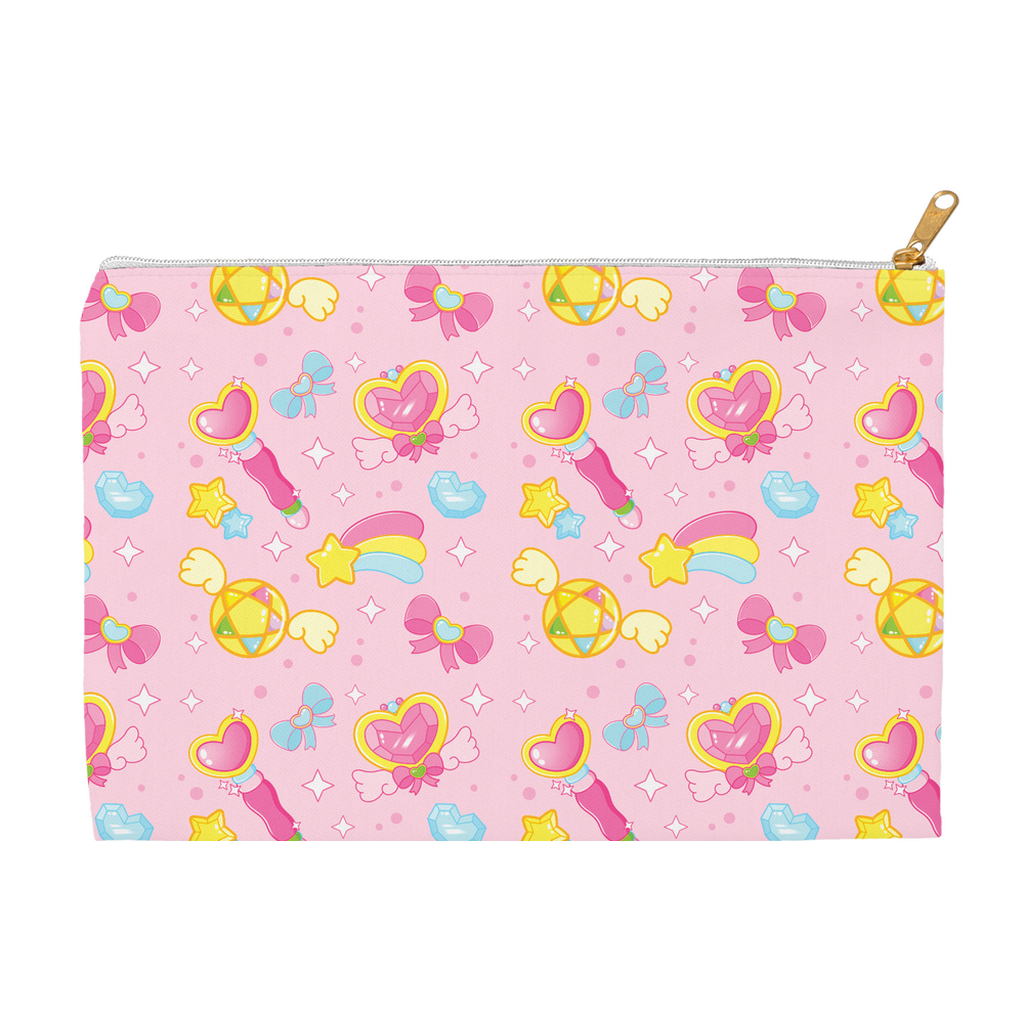 Magical Girl Pattern Pink Accessory Pouch