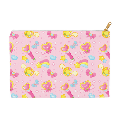 Magical Girl Pattern Pink Accessory Pouch