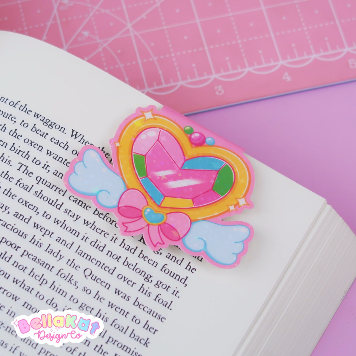 Heart Gem Magical Magnetic Bookmark