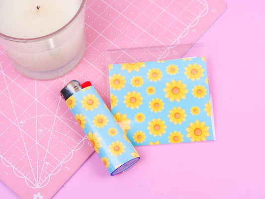 Sunflower Spring Themed Lighter Wraps