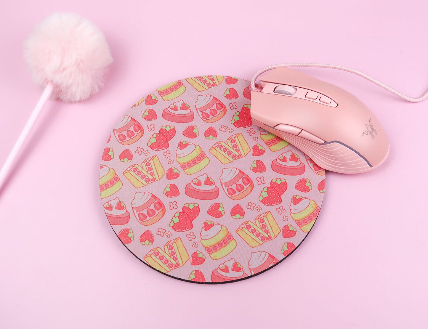 Strawberry Shortcake Pink Kawaii Mousepad