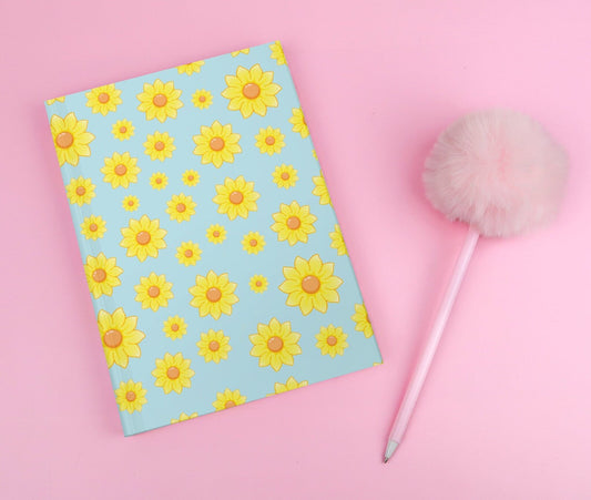 Sunflower Floral Hardcover Journal Notebook