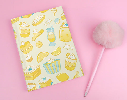 Summer Lemon Hardcover Journal Notebook