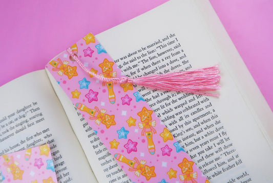 Magical Girl Kawaii Pink Wand Bookmark