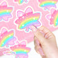 Rainbow 420 Weed Leaf Sticker