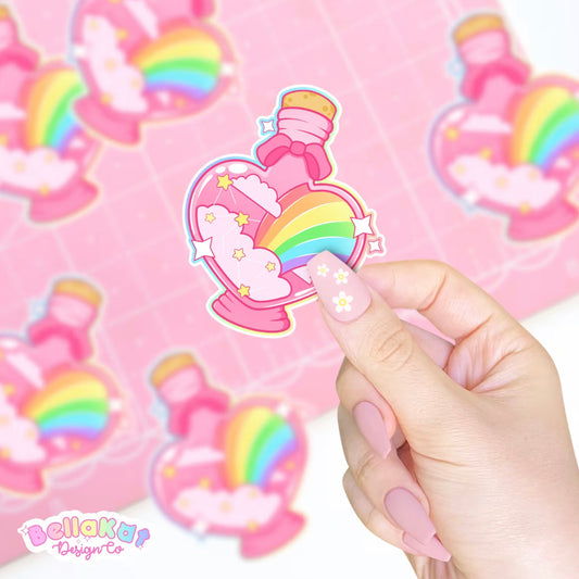 Rainbow Witch’s Potion Sticker