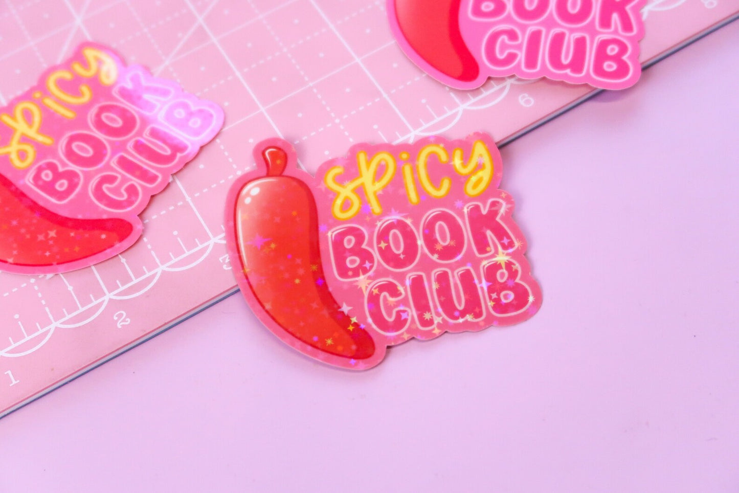 Spicy Book Club Aesthetic Book Lovers Sticker