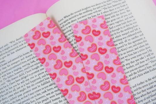 Valentines Day Heart Cookie Bookmark