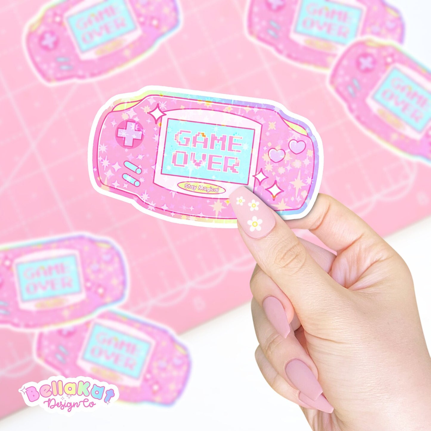 Cute Game Over Gaming Sticker