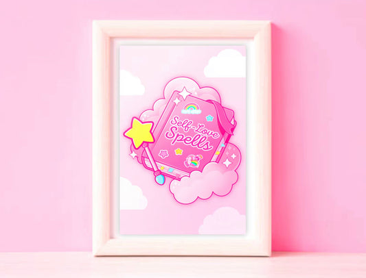 Self Love Spells Magical Girl Art Print