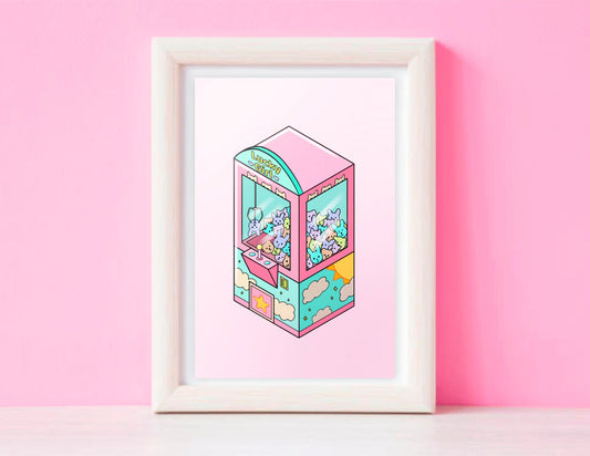 Magical Girl Arcade Claw Mini Print