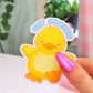 Get Ducked Cute Funny Duck Sticker