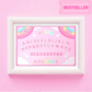 Kawaii Pink Ouija Board Art Print