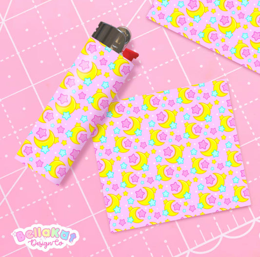 Pastel Moon and Stars Cute Lighter Wraps