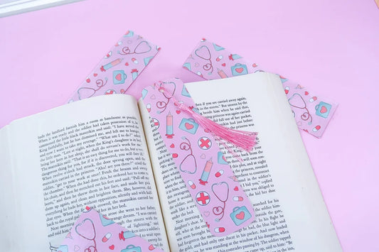 Pink Nurse Cute Medical Self Care Bookmark