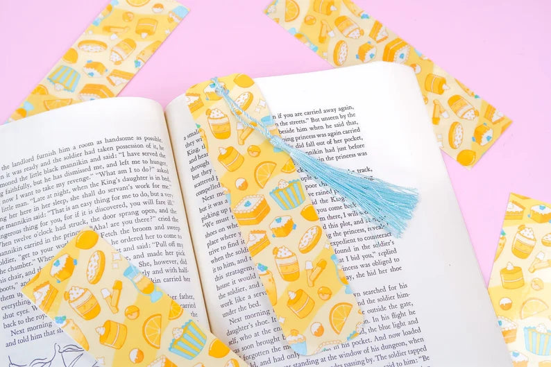 Lemon Dessert Aesthetic Bookmark