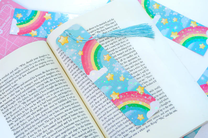 Holographic Rainbow Magical Sky Aesthetic Bookmark