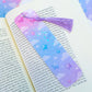 Holographic Galaxy Starry Sky Aesthetic Bookmark