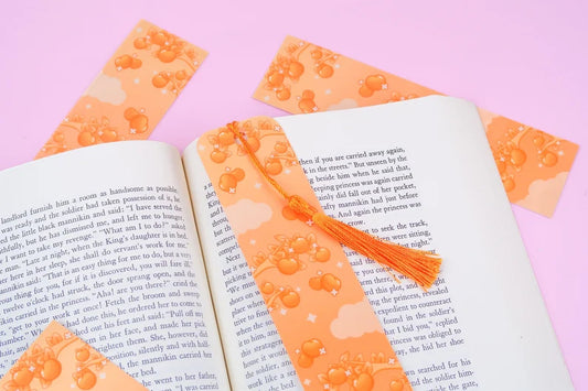 Peach Skies Aesthetic Bookmark