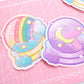 Magical Purple Crystal Ball Sticker