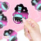 Goth Girl Bong 420 Sticker