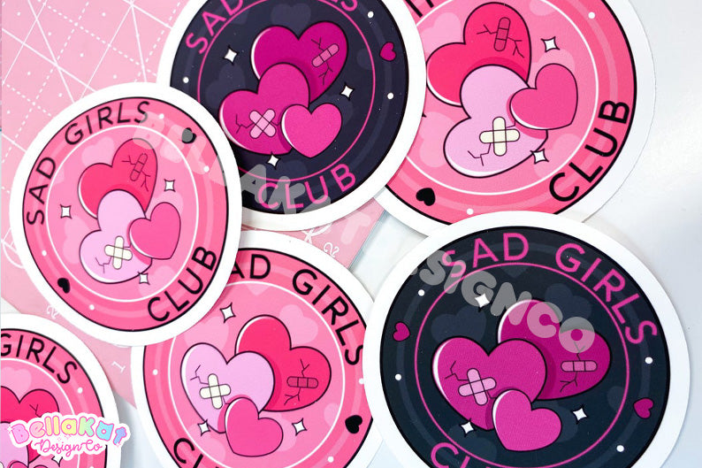 Sad Girls Club Anxiety Sticker